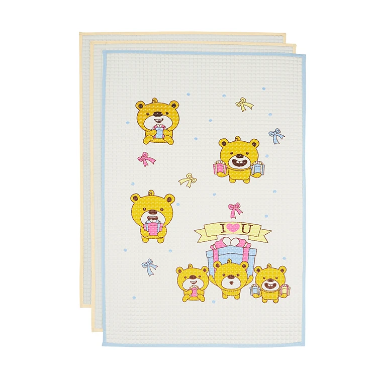 Easy to clean Air Filled Rubber Cot Sheet Baby Sleep Mat Soft Mat Warm And Kind Beautiful Pattern