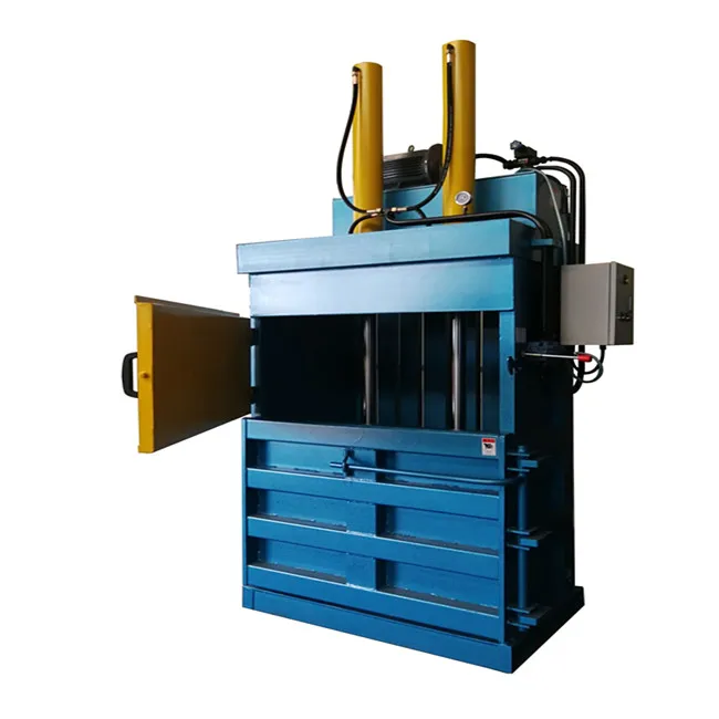 Electric Vertical Hydraulic Cotton Baler Textile Cloth Recycling Bailing Machine/Hydraulic Waste Bale Press Machine