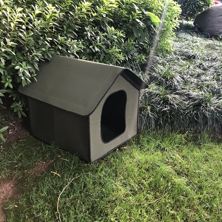 Foldable Washable Outdoor Dog Shelter Cozy Pet Cave Animal Rescue Winter Wild Animal Stray Cat House Outdoor Waterproof