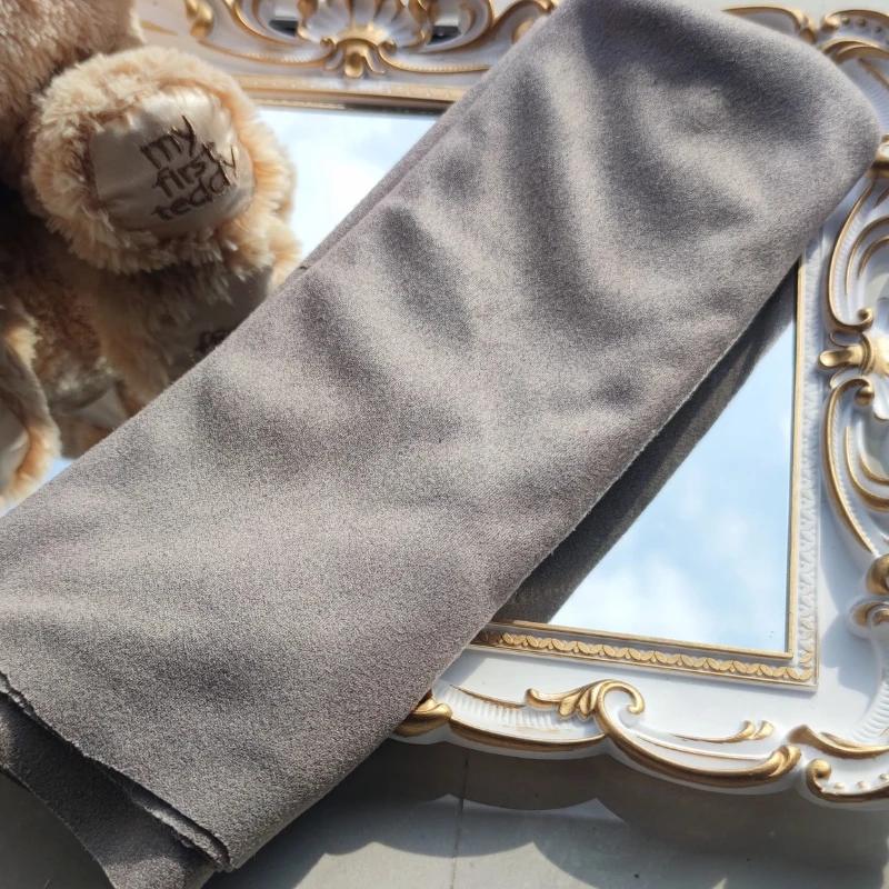 China Big Factory Made Bamboo Handle Mini Bag Suede Floor Covering Fuax Fur Fabric With Best Quality A01-002