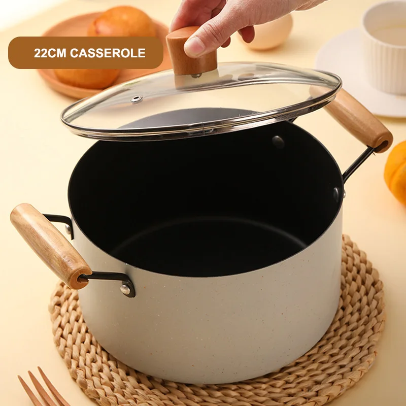 Ceramic coated non-stick cookware sets 8 piece pots and pans set