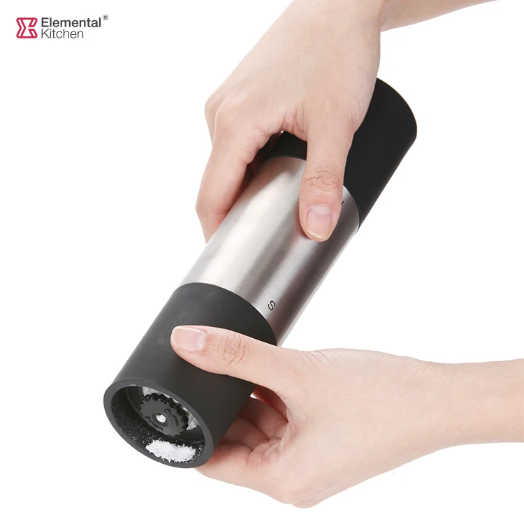 SINO GLASS elemental kitchen trade assurance 1 pc stainless steel 2 in 1 salt and pepper grinder