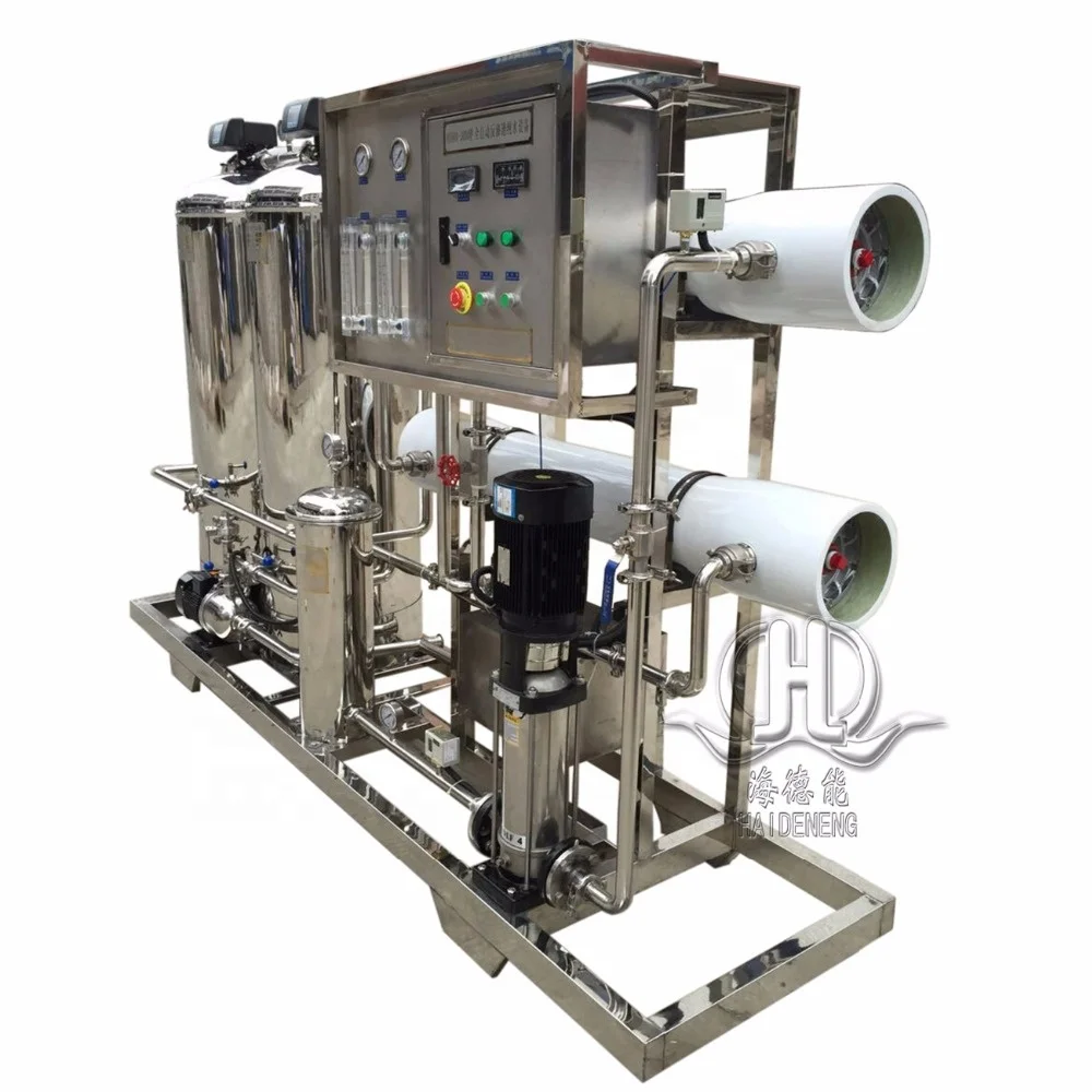 Chemical 2000L/H two stage RO pure water treatment machine