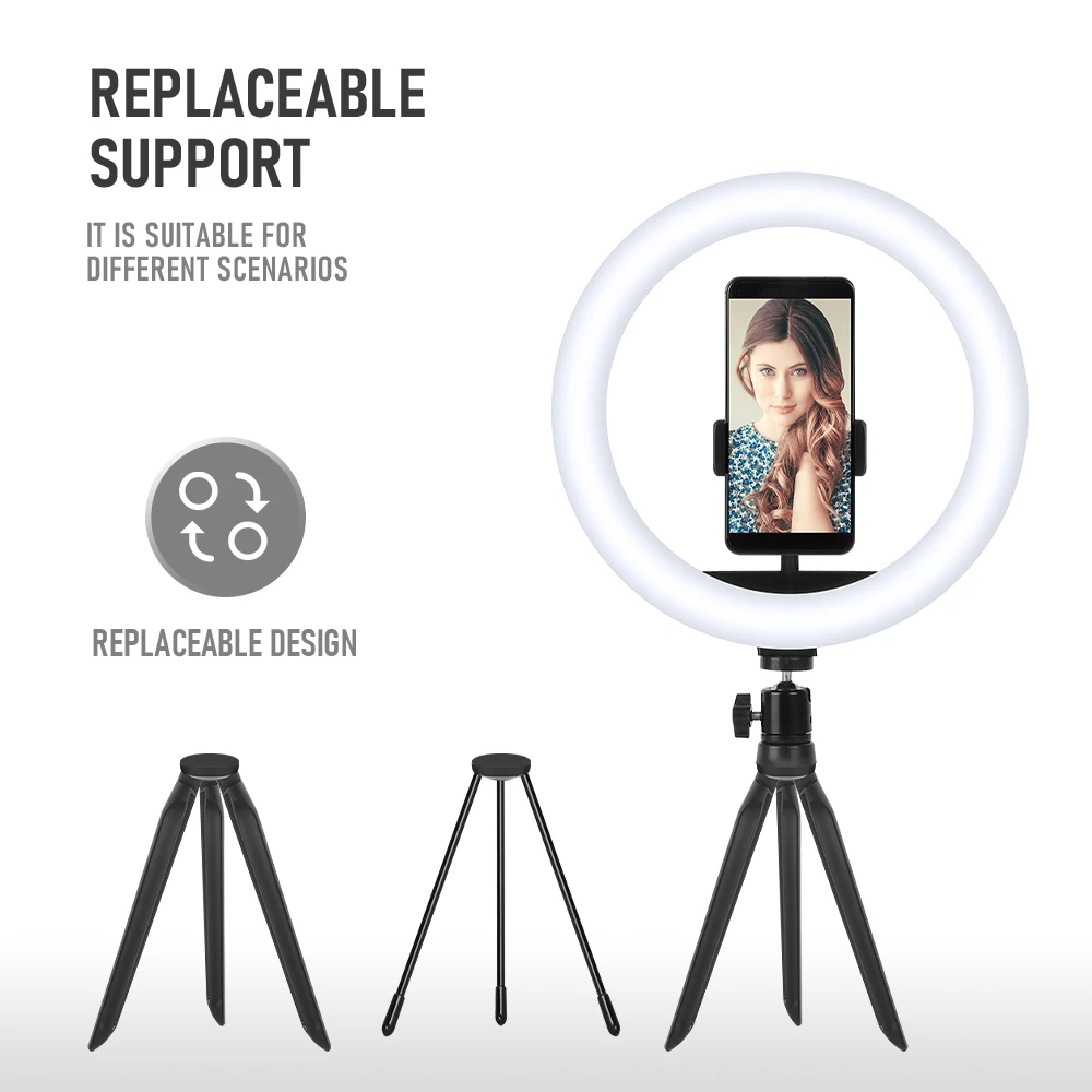 Wholesale Floor Lamps 10 Inch With Tripod Stand For Youtube Video Live Stream