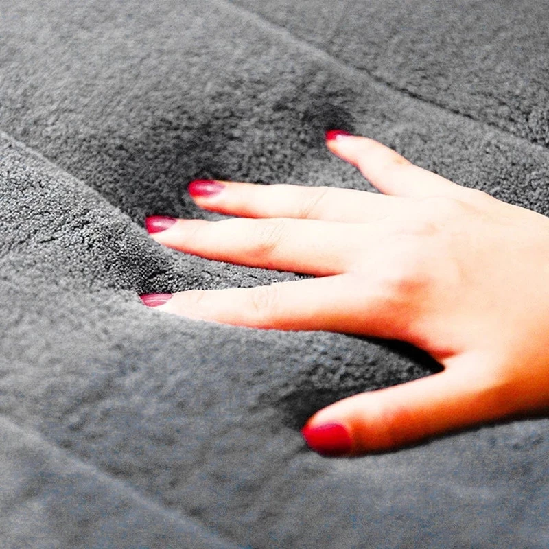  Home Bath Mat Coral Fleece Bathroom Carpet Water Absorption Non-slip Memory Foam Absorbent Washable Rug Toilet
