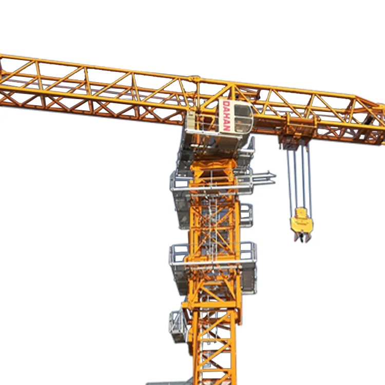 High Quality Factory Price 56m Jib Length 6 Ton Flat-Top Tower Crane With Professional After-Sale Service