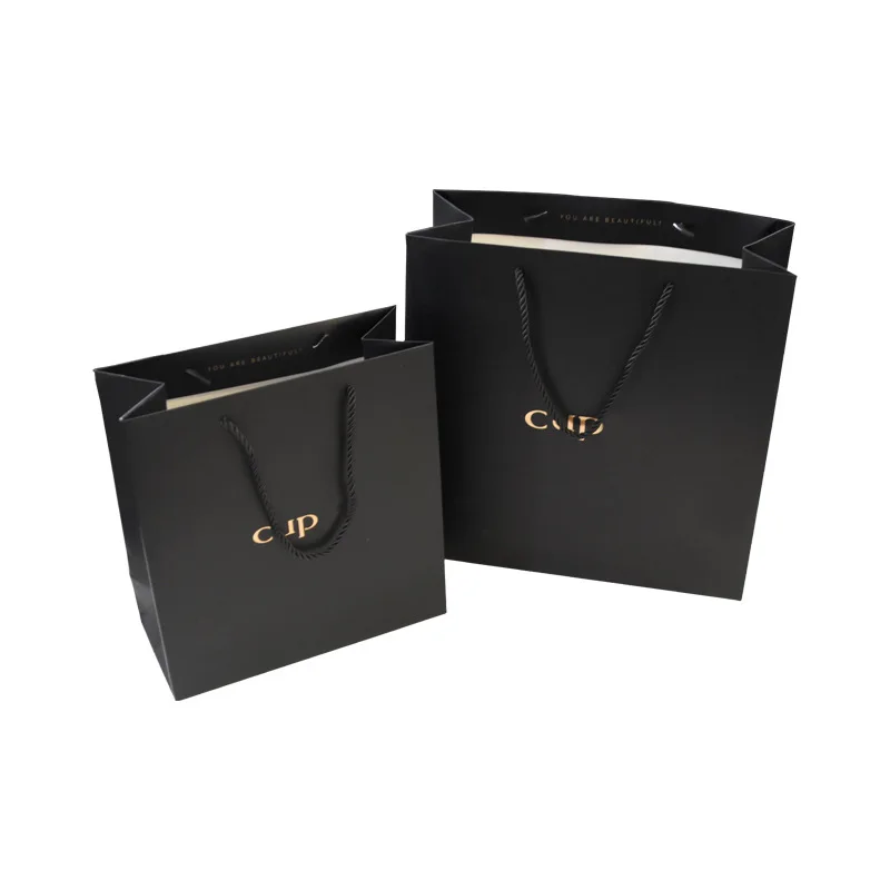 glossy finish adds a touch of elegance to any presentation packaging small with handles custom paper bags with logo