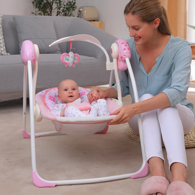 Factory direct outlet baby hammock swing baby rocker swing bouncer with music and doll baby sleep swing