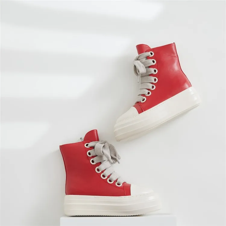 Q6633-2024 fashion high top shoes footwear women platform sneakers women trainers