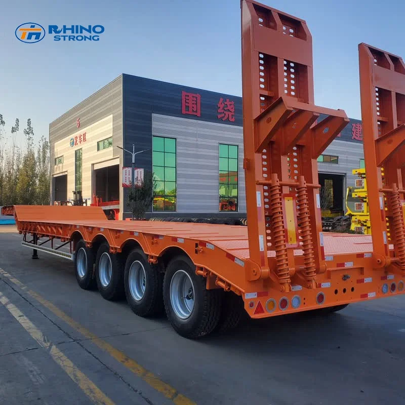 Manufacturer truck and trailer  2 to 10  axles s Flatbed trailer lowboy trailer for sale