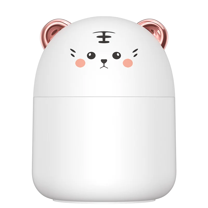 mini Cute pet Humidifiers Mist Maker Humidifier M8 Cute cat or cute tiger with Colorful Night Light Mini Diffuser Humidifier