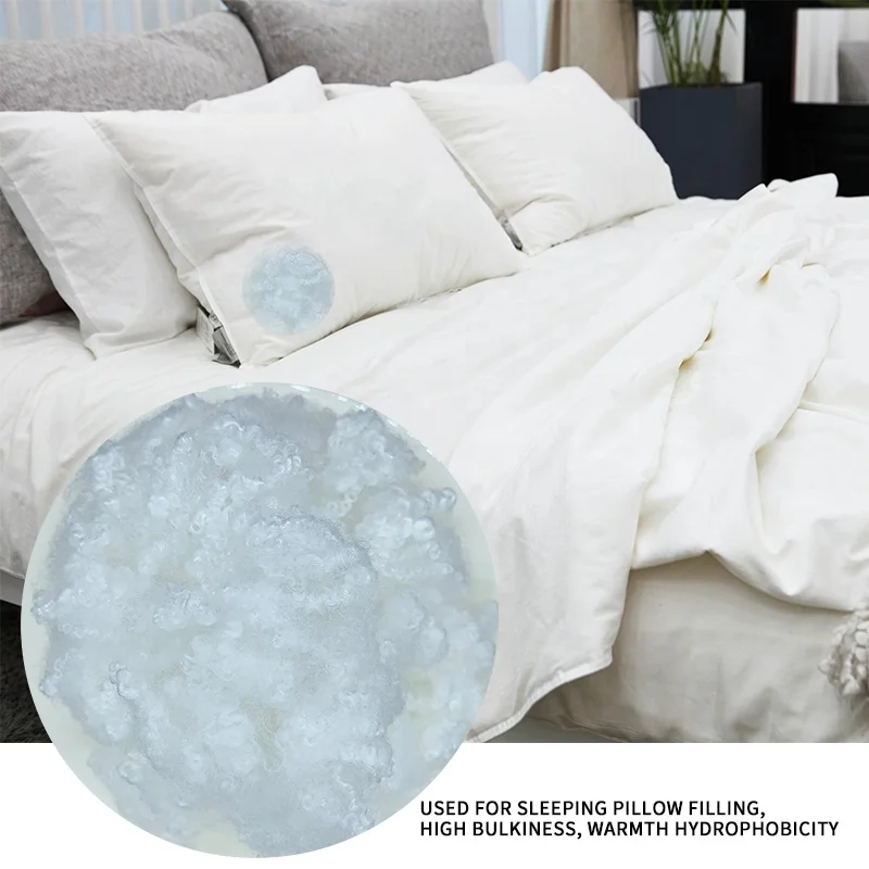 Filling Toy Pillow Sofa Siliconized Polyester Staple Fiber