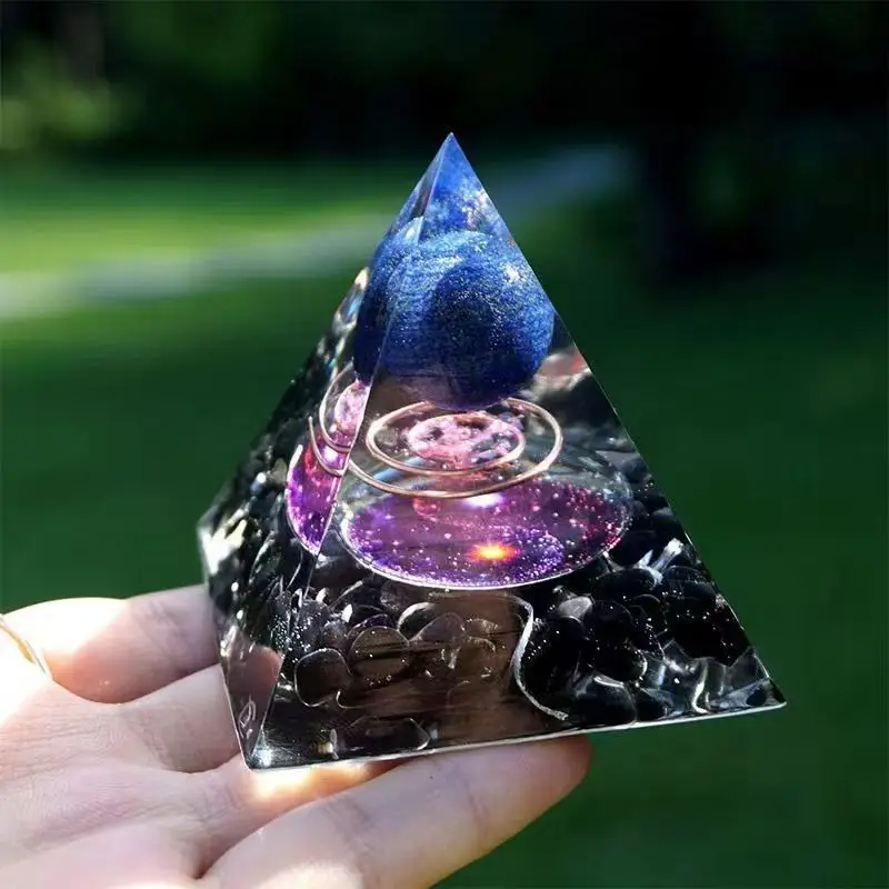 DT-PY0 Wholesale customized natural crystal pyramid ornament energy pyramid Ogan pyramid adjustment magnetic field secret weapon
