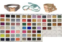 Premium Soft Velvet Pink Pet Dog Collar and Leash Set,Adjustable Collars with Rose Gold Metal Buckle D-ring