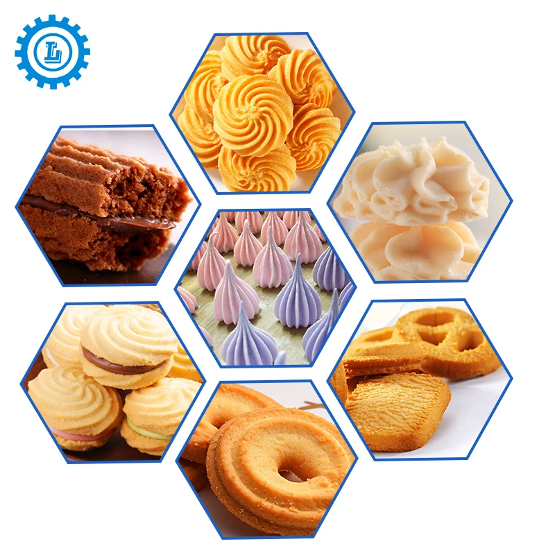 Manufacturer Automatic Depositor Cookies Biscuits Making Machine for Wire Cutting Cookies