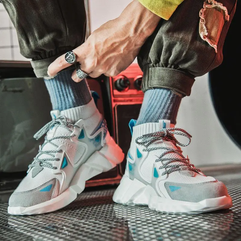 Men Jogging Sneakers Sapatos Hi Ankle Dress Shoe For Bangladesh Chunky Mens White Flat Urban Sneaker Casual Safety