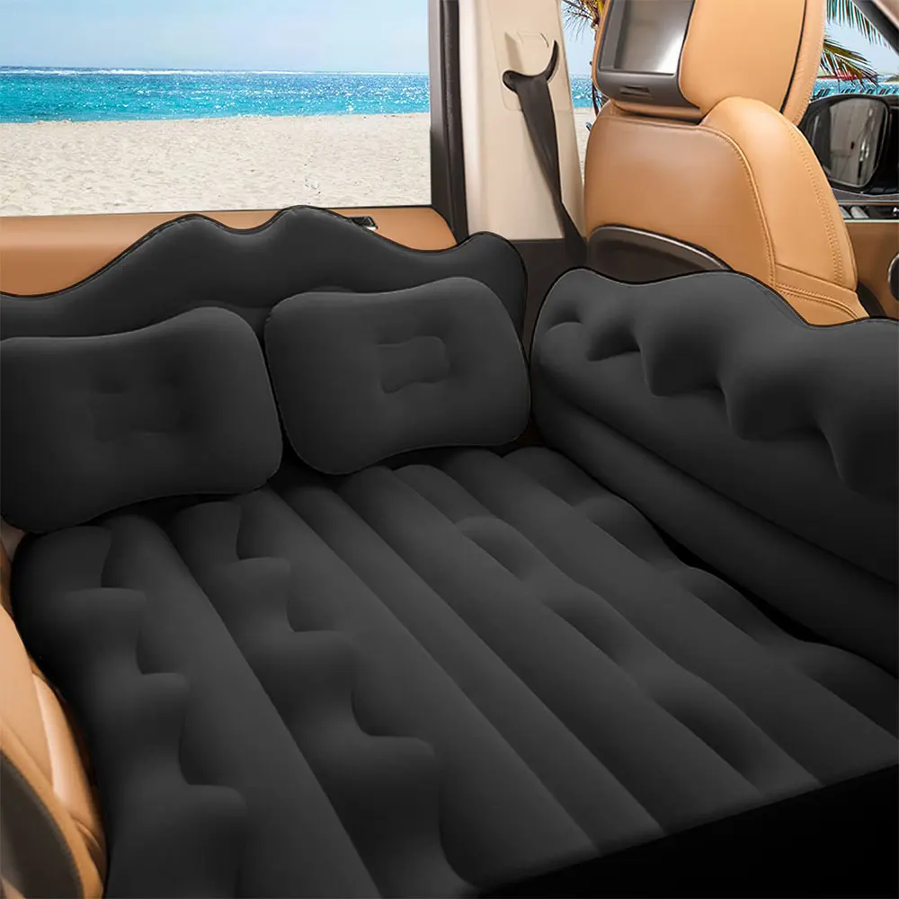 SUNNUO High Quality Portable Travel Inflatable Car Bed Customizable Air Mattress 6 Practical Accessories Car Beds Pillows