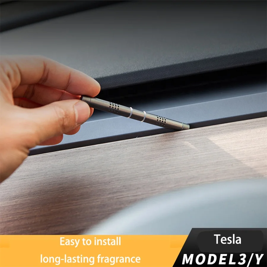 Car Interior Accessories Aluminum Alloy Air Outlet Car Aromatherapy Air Freshener For Tesla Model 3 Model Y