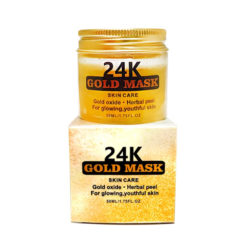 Private Label 24k Gold Facial Mask Private Label Nourishing Whitening 24K Gold Bio Collagen Skin Care Peel-off Facial Mask