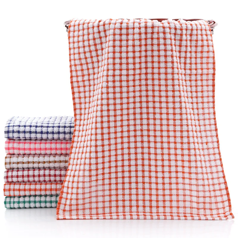 42*64 cm 75 gram/piece stock ready checked waffle terry dyed yarn cotton kitchen towel kitchen towel tea towel