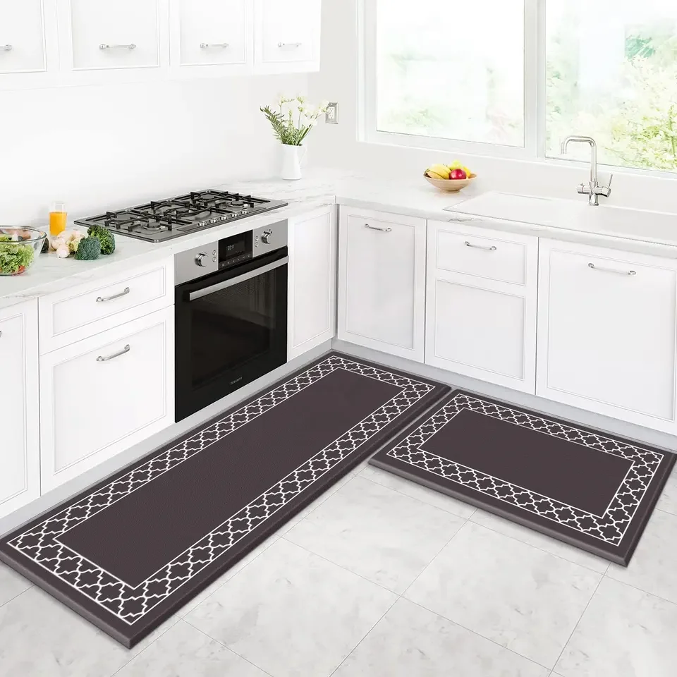 Wholesale Custom PVC Anti-Slip Anti Fatigue Water-proof Kitchen Runner Mat Floor Mat Sets Non Slip Kitchen Rug