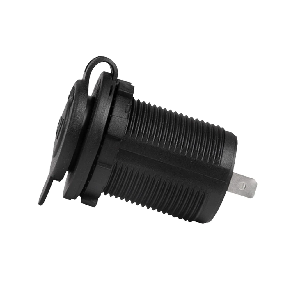 Universal 12V/24V Cigarette Lighter Socket Car Outlet Charger Power Adapter Waterproof for Car Marine Motorcycle RV