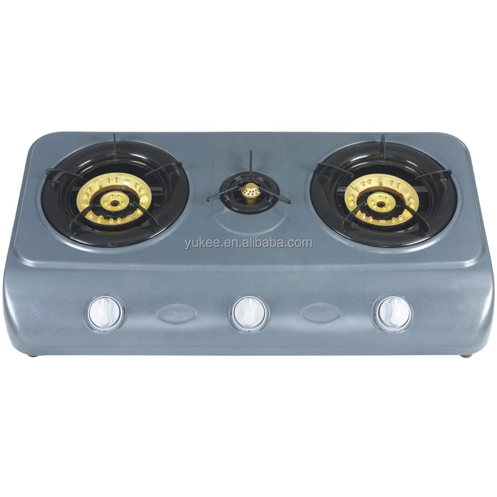 Low Price Gas Burner Stainless Steel Body Double Cast Iron Burner 2 burner Gas Cooktop Products Manufacturers
