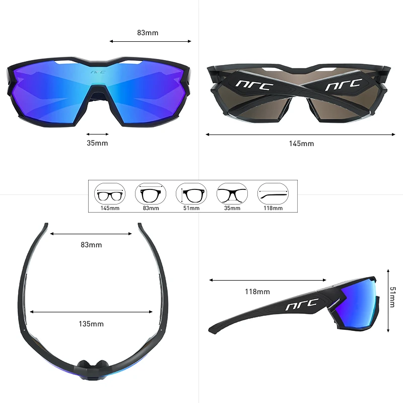 New Cycling Glasses UV400 Men UV400 Bike Sunglasses MTB Eyewear Outdoor Sport TR90 Bike Glasses Oculos De Ciclismo
