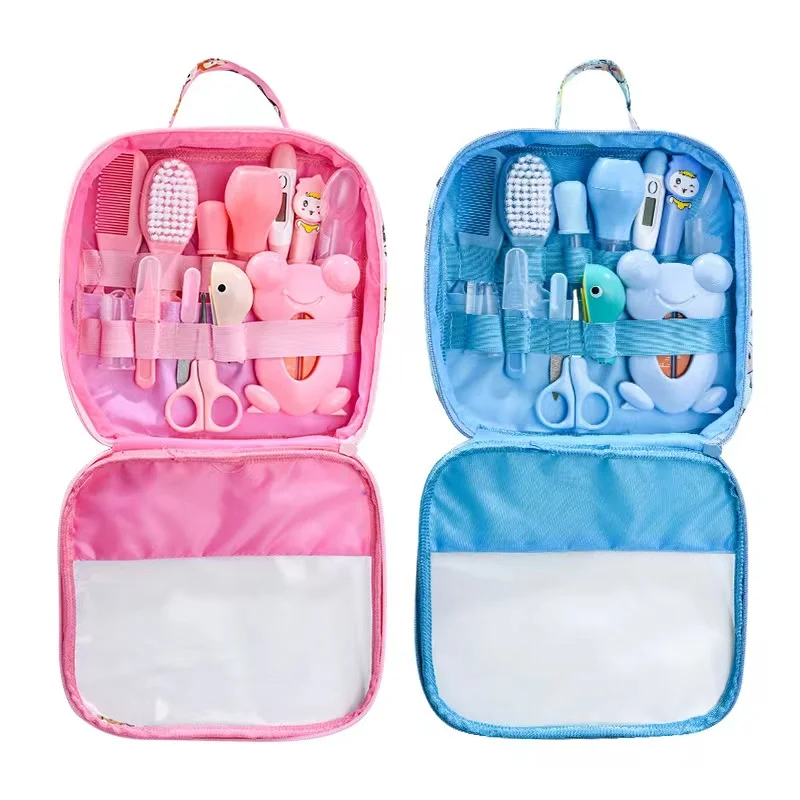 New Design Baby Nail Care Kit Factory Wholesale Baby Grooming Kit Home Use Baby Hair Brush Multifunctional Infant Care Set