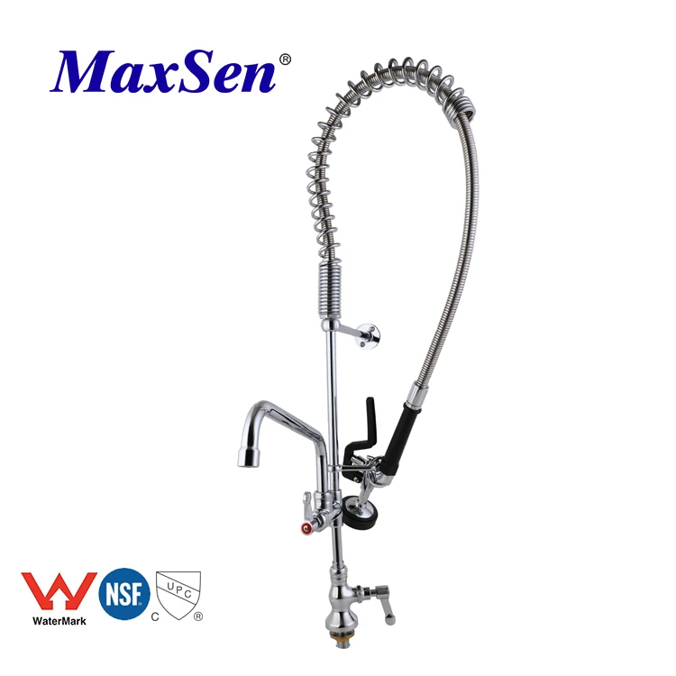 Hotel Riser with Spring Guide Faucet Flex Rinse Pre Rinse Faucet Hose MingSheng Kitchen Sink Faucet