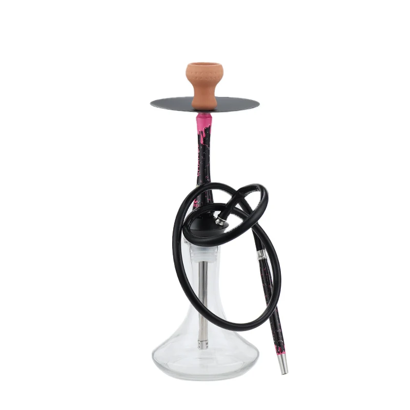 Most Popular Premium Shisha Stainless Steel Chicha Hookah Arab Hookah Kit with Glass Vase