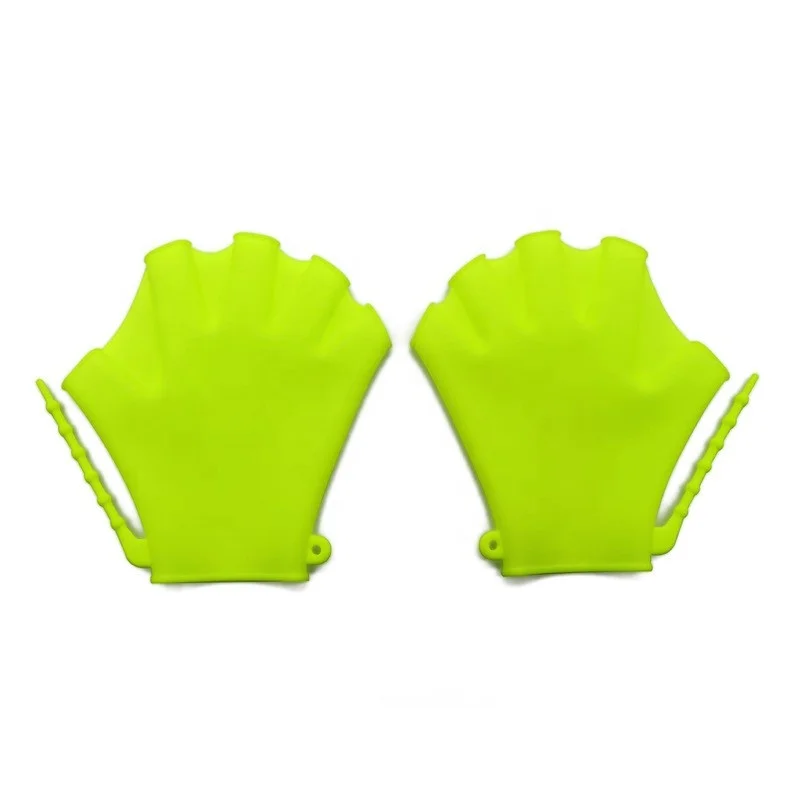 Silicone Swim Gear Fins Hand Flippers Training Diving Gloves Webbed Gloves for Women Men Kids Swimming tool