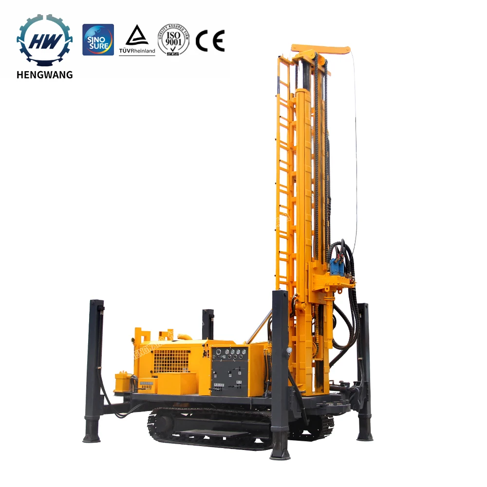 Hengwang HQZ-450L скважина на воду 450 м буровая установка с воздушным компрессором машина сделано в Китае