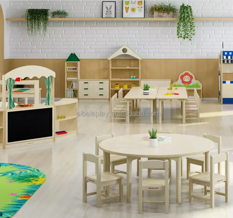 Wooden Play Kitchen Toddler Play Sets Kids Pretend Kitchen Wood Toy Kitchen Role Play Furniture For Daycare Preschool