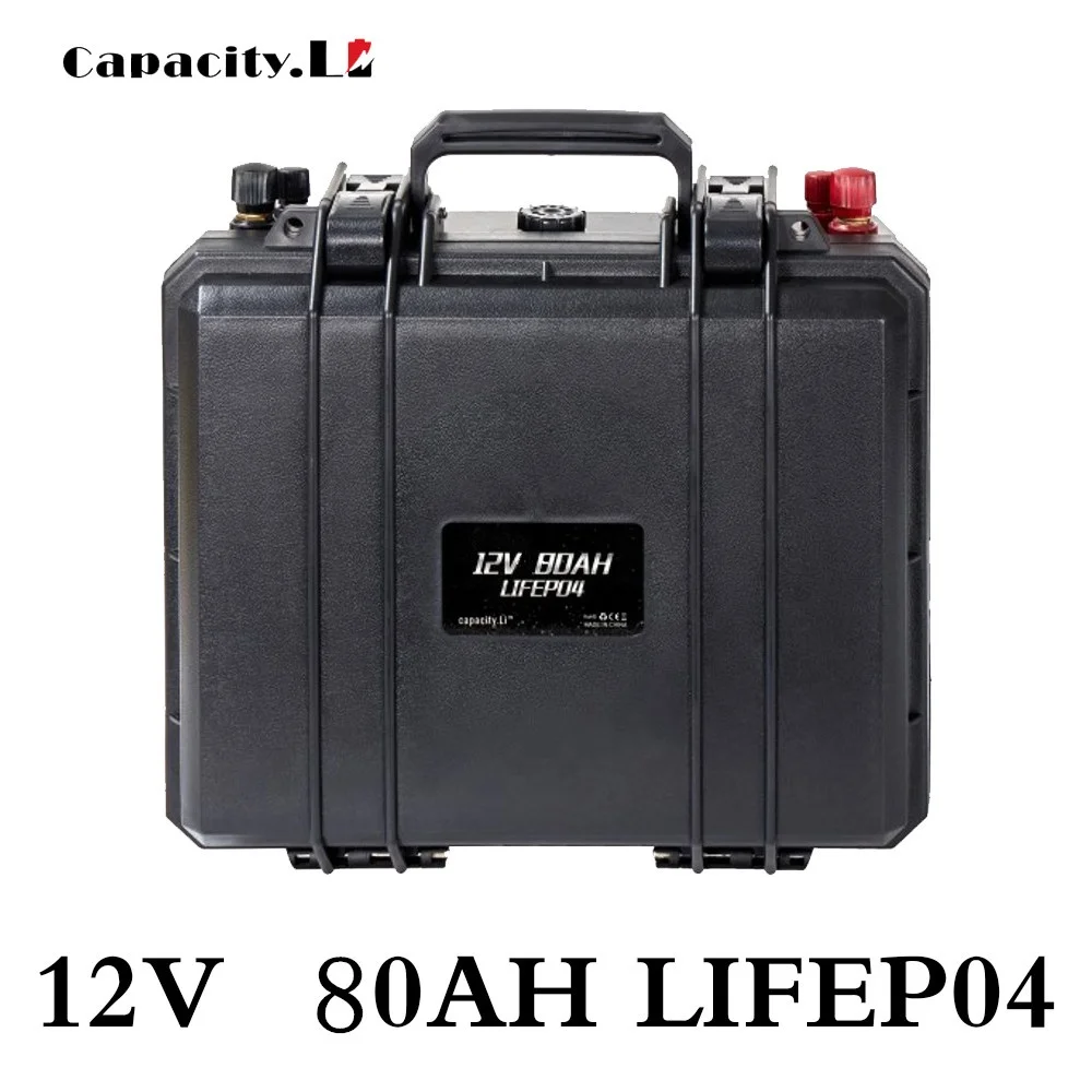 12v 100ah lifepo4 battery pack Rechargeable Batteries power battery with bms for RV Outdoor camping and Inverter Outlet for Outd