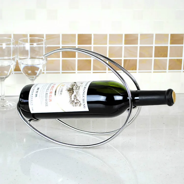 C-shaped Single Metal Wine Rack &stainless steel Wine seat