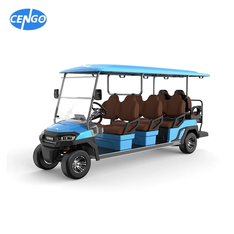 2 Seater Electric Car 8-Seater Electric Golf Cart CE Certified Sightseeing Cart With 48V Battery Voltage