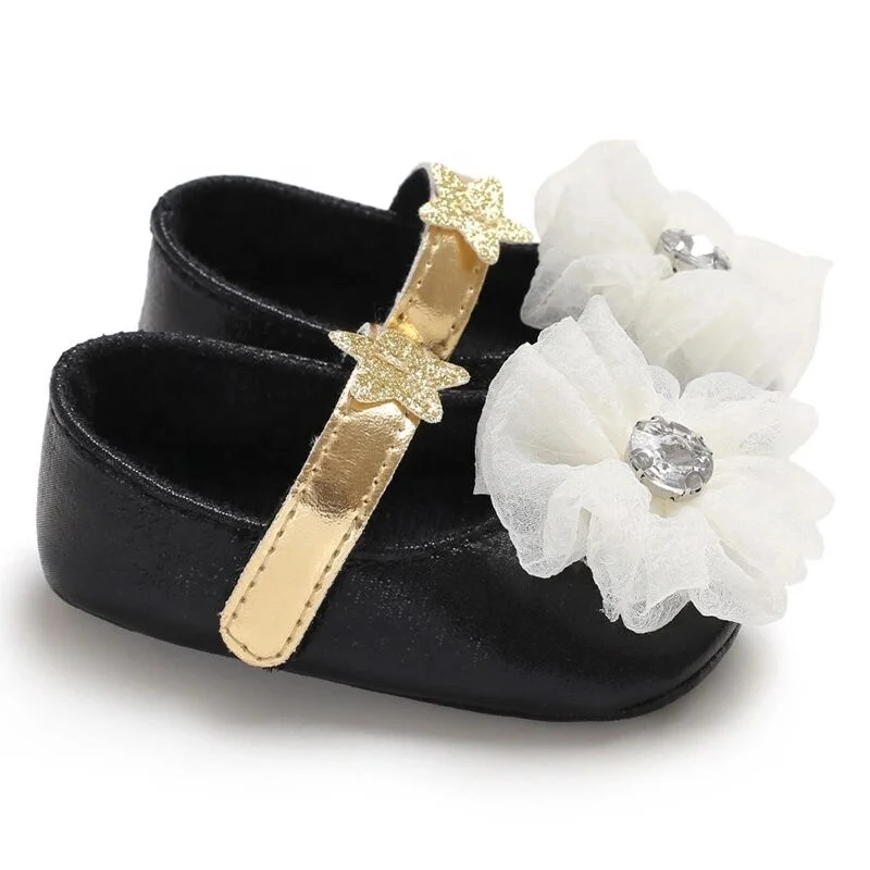 Fashion Newborn Dress Girls Toddler Rhinestone Baby Ballet Shoes