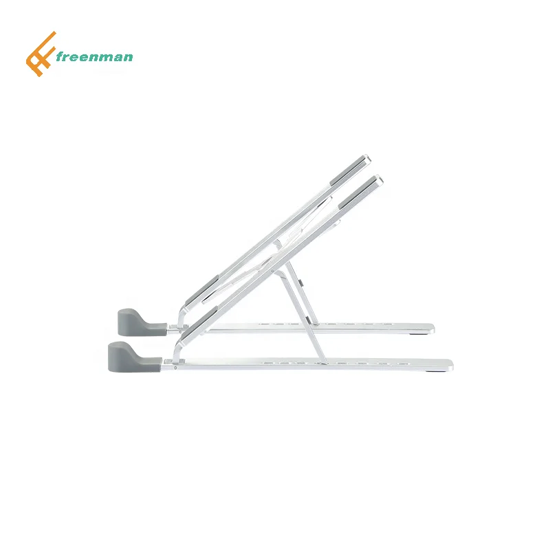 OEM manufacturer Portable aluminum height adjustable desk tablet pc ventilated laptop stand