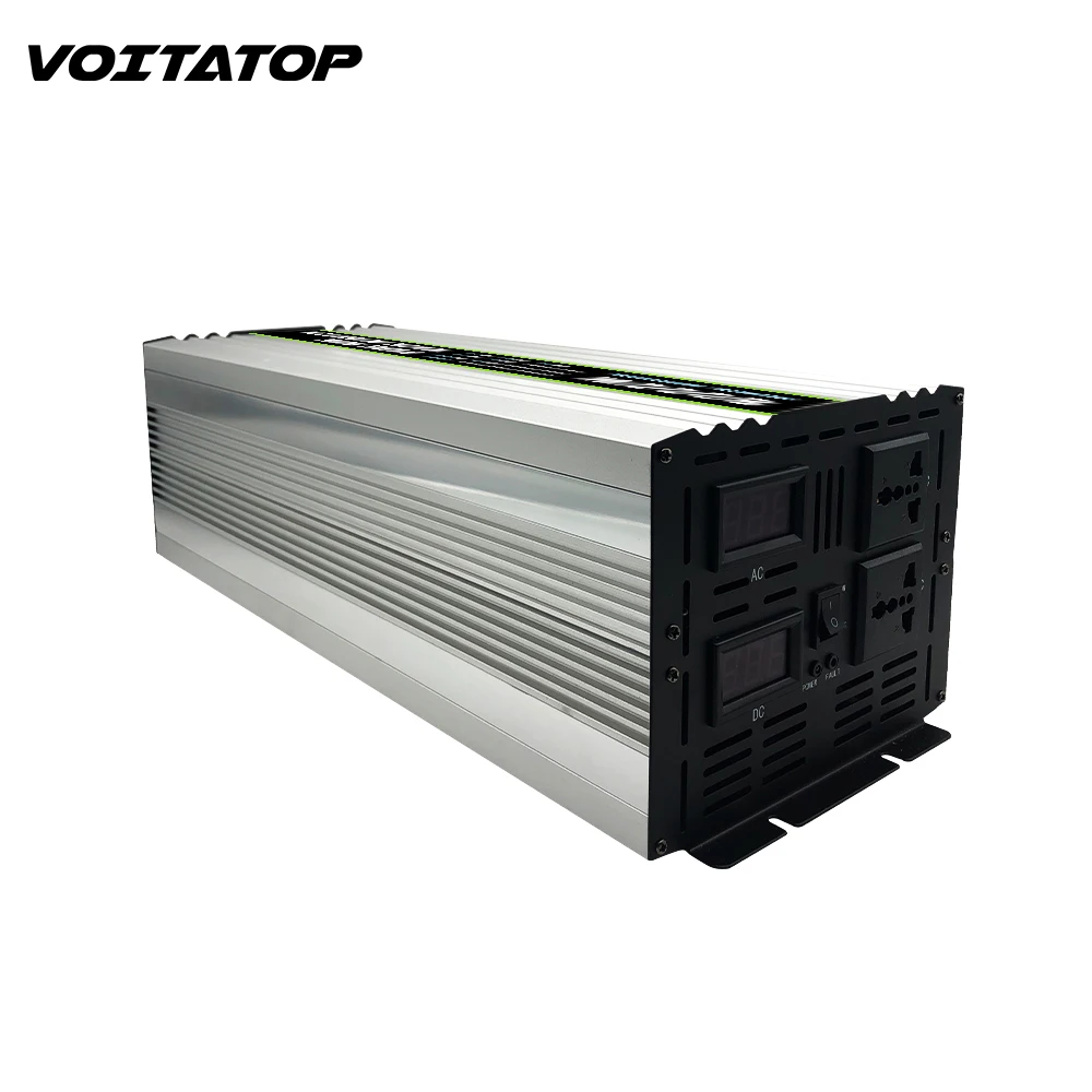Intelligent 8000w pure sine wave inverter 12v 24v to 220v  50~60hz with Overload protection