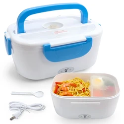 B10-0850 Amzn Top Seller Home Use Plastic Heating Bento Lunch Box Electric Lunch Box With Spoon
