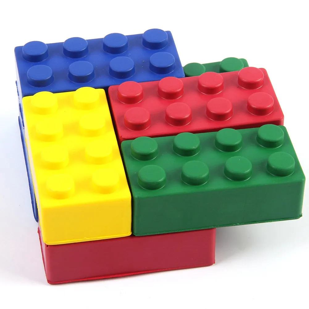 PU Foam Building Blocks Shape Toys Anti Stress Block Relief Toys