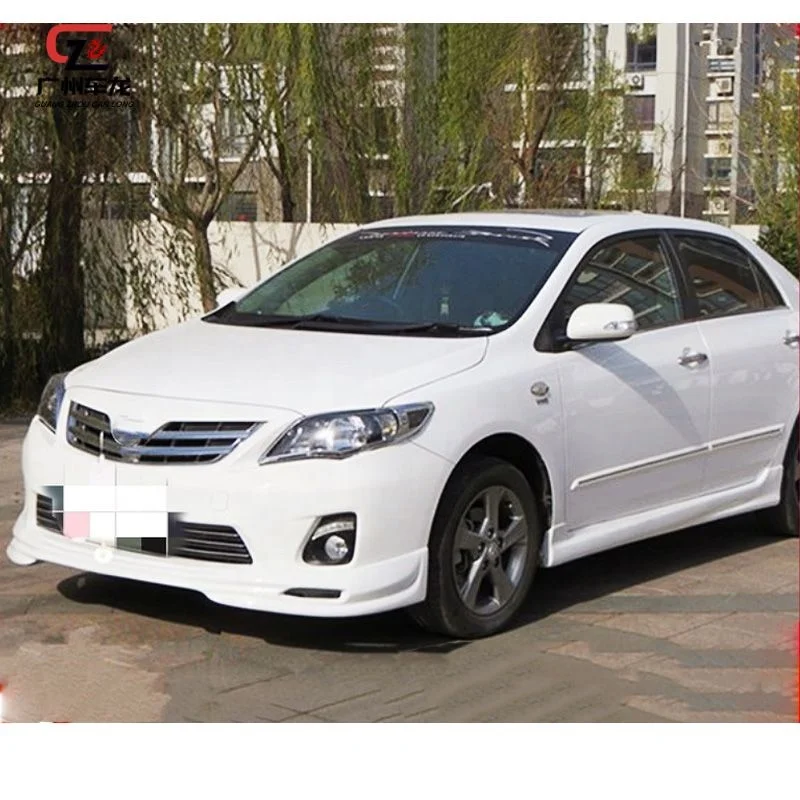 Factory Direct Car Bumper Front Lip Rear Lip Side Skirts For Toyota Corolla 2011-2013 Car Bodykit