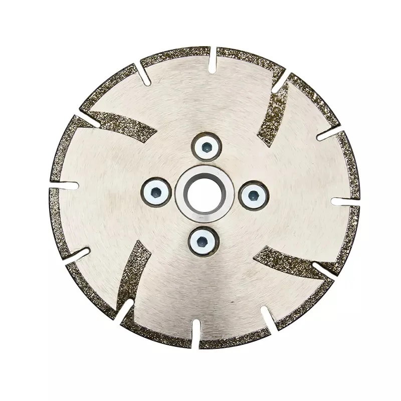 Star Dotted Electroplate Diamond Cutting Disc Grinding Wheel for Marble Angle