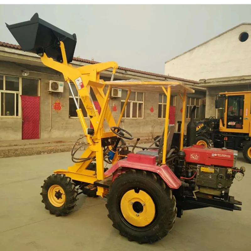 Tractor front mounted bucket and fork   Tractor with front loading