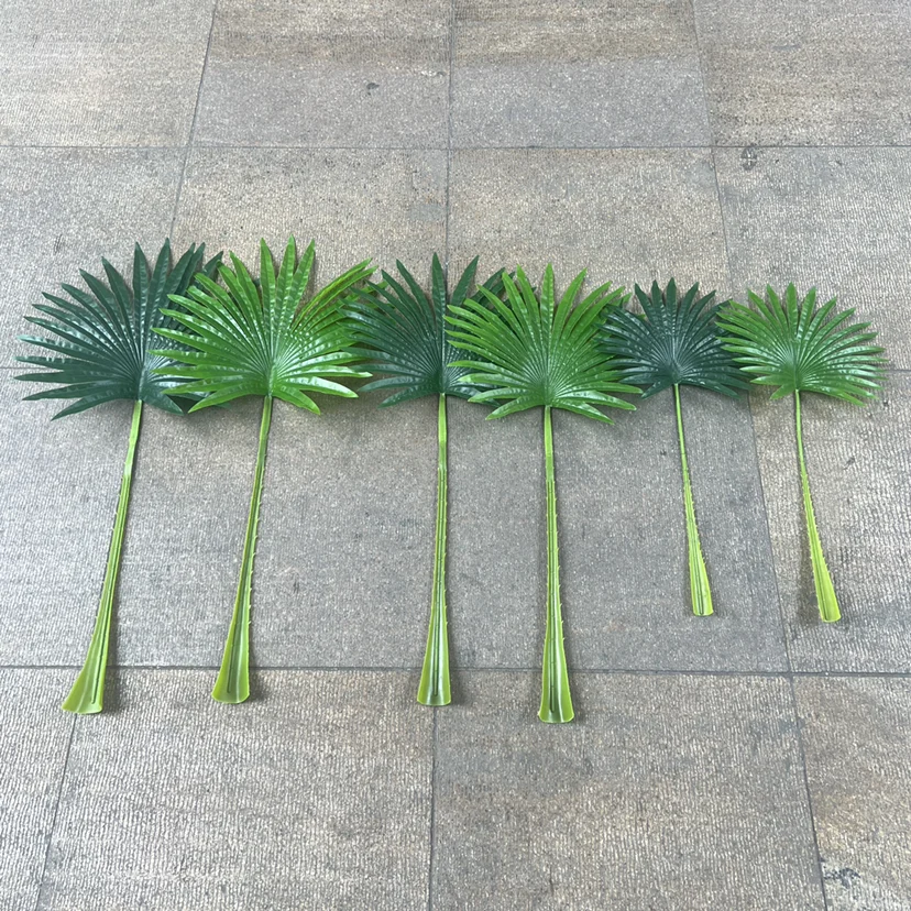 IFG hot sale spring wedding arch decorations 15inch large artificial plants tropical palm leaves