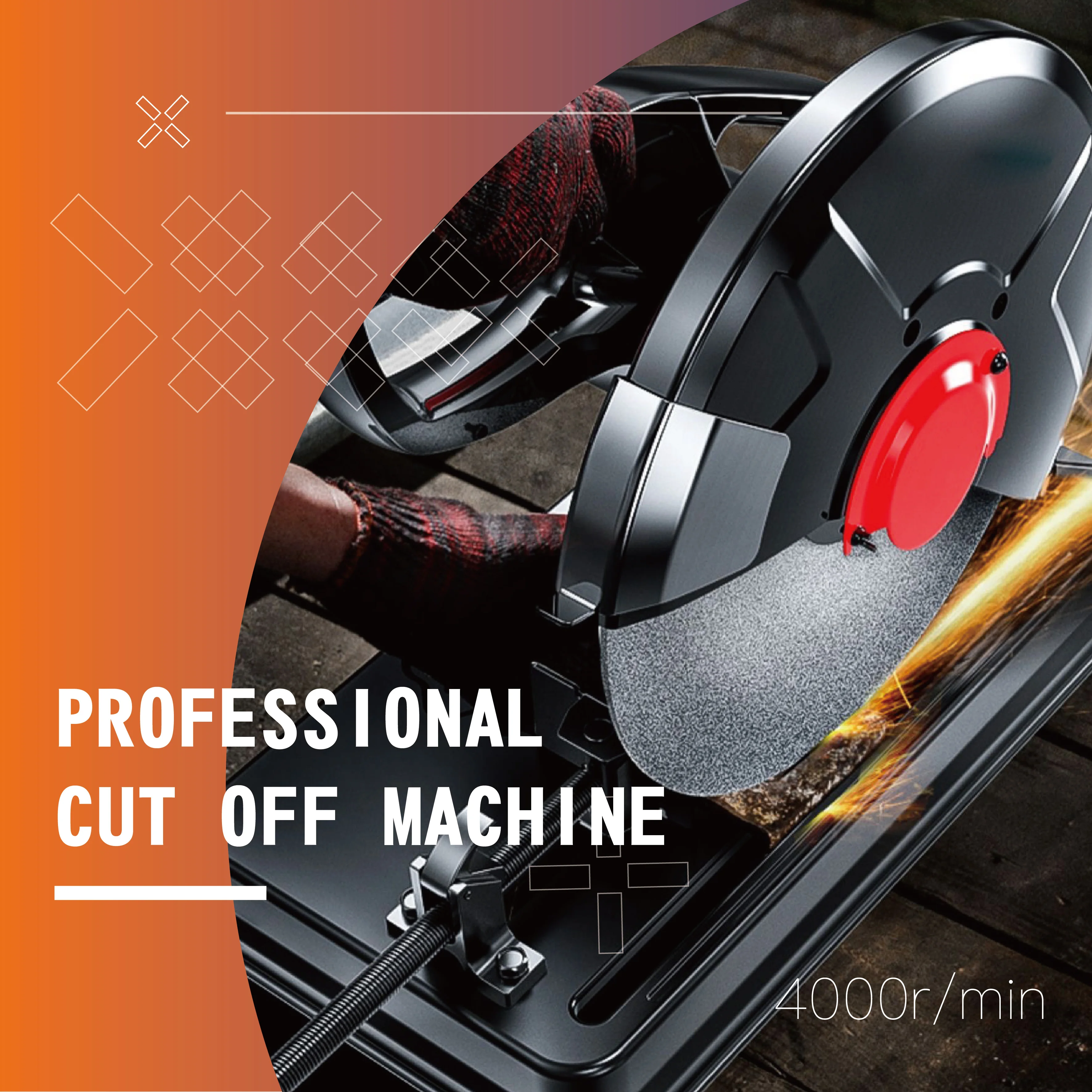In-stock wholesale Metal 355mm Cut Off Machine Cut Saw Abrasive Wheel Machine Spare Parts Provided Gearbox Online Support Retail
