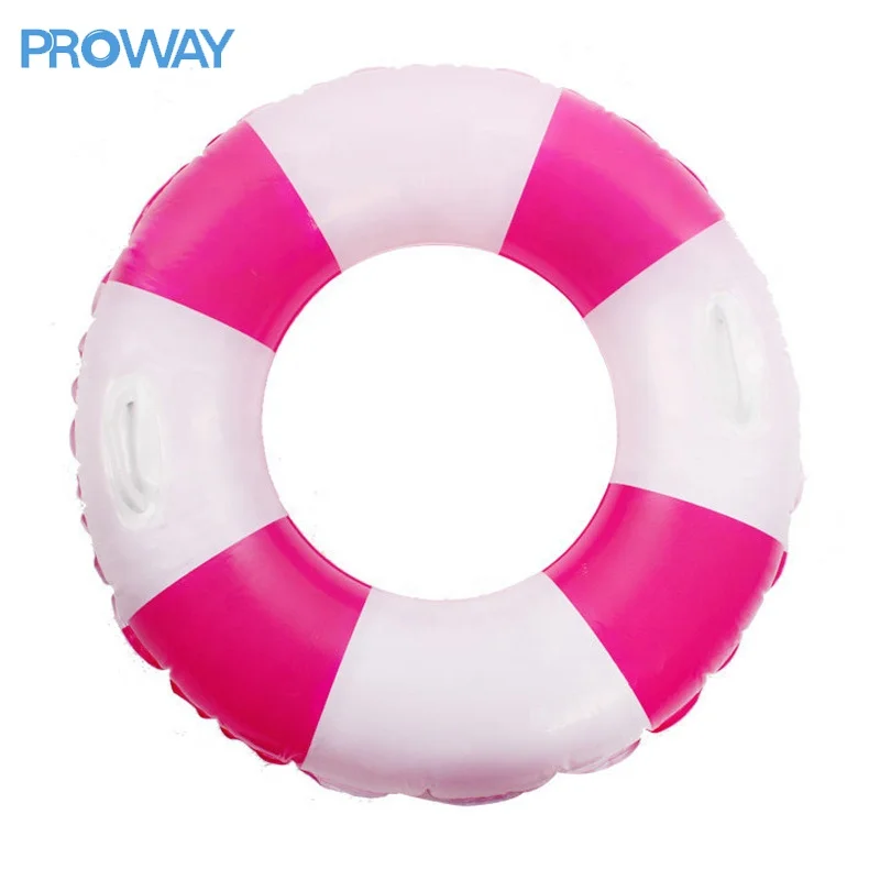 PVC Swimming Ring Float Cartoon Unisex Classic Inflatable Swimming Rings Red White Inflatable Rings