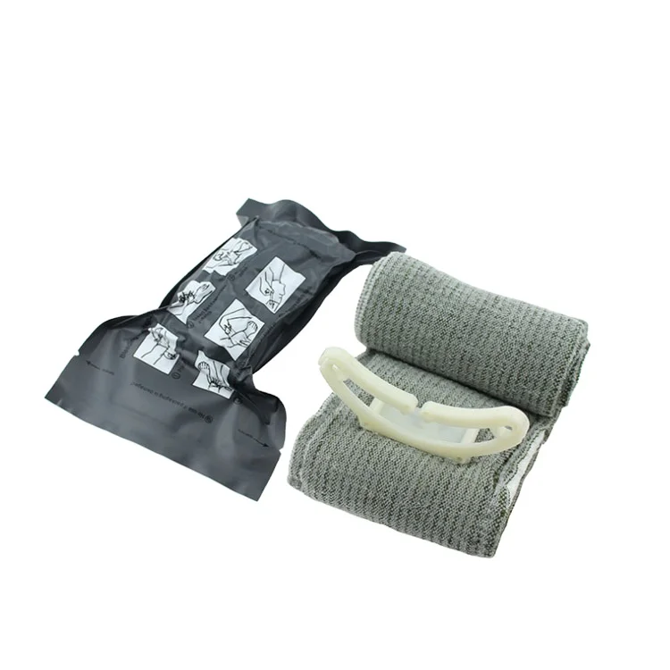 4 inch First Aid Device Medical Equipment Dressing Military Compression Elastic Tubular Bandage Quick Clot Israeli Gauze Bandage