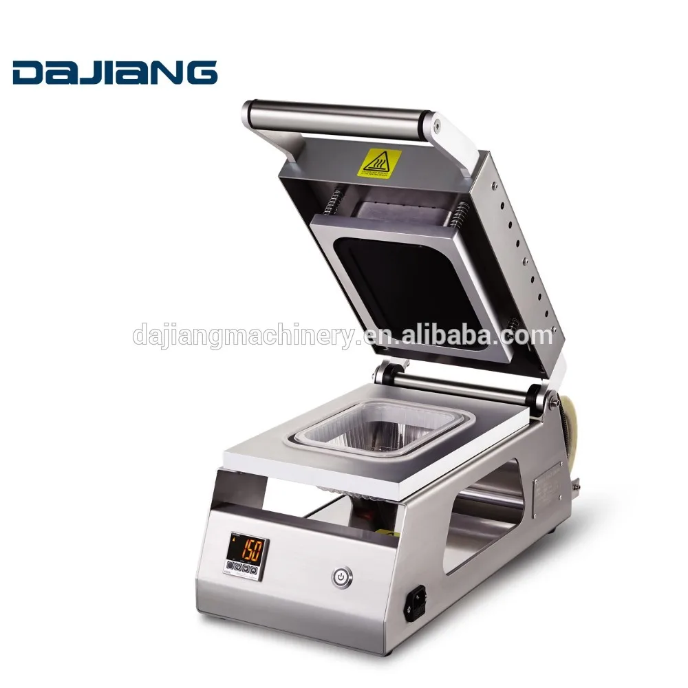 DS-2 DAJIANG Manual Pressure Tray Sealer Food Vegetable Fresh Fruit Tray Sealer Machine Food Salt Grocery Packing Machine Case